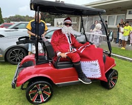 Santa with his sack of toys